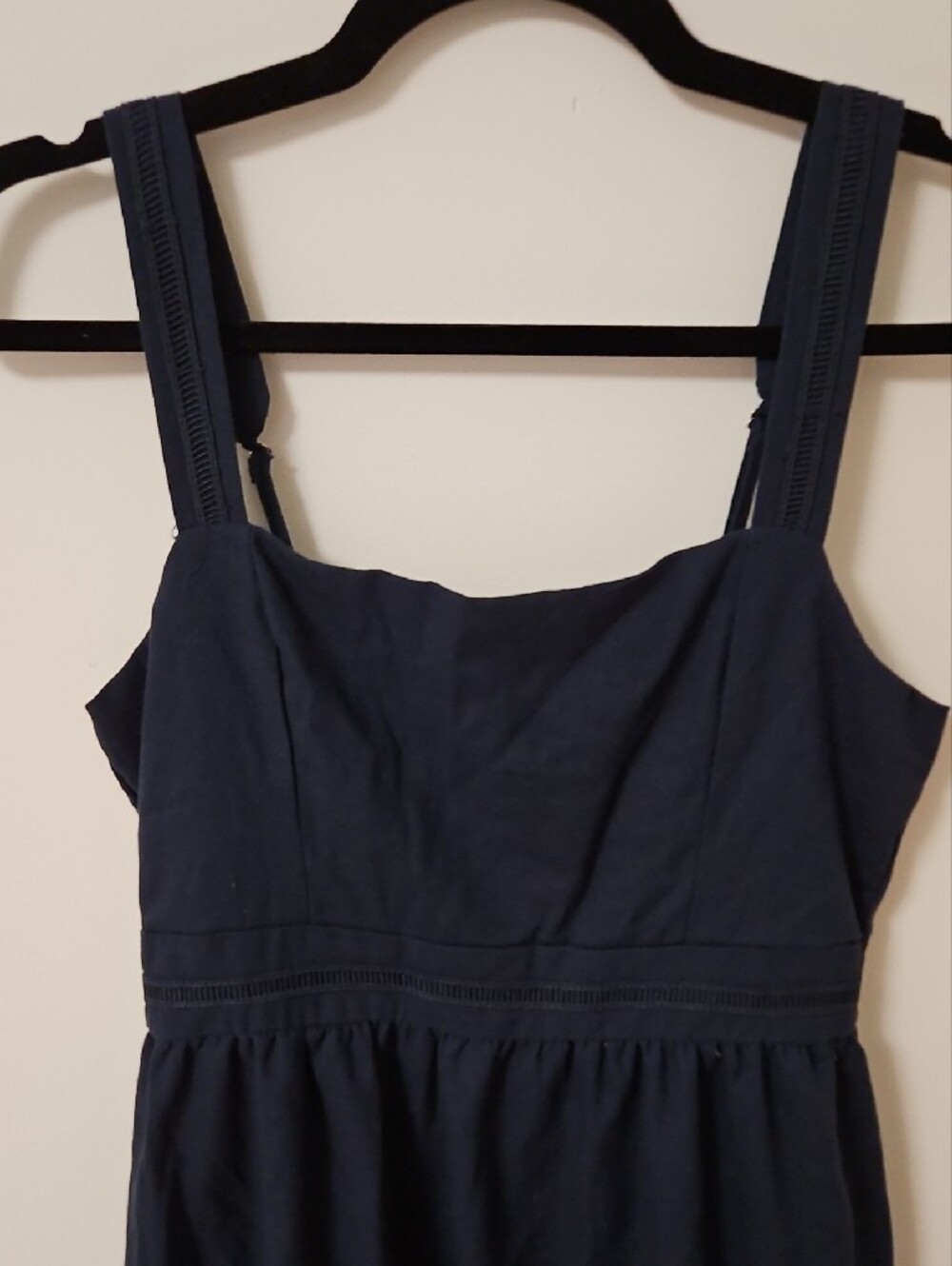 Workshop Republic Clothing Navy Blue Sleeveless Maxi Dress with Square Neck - Picture 4 of 5